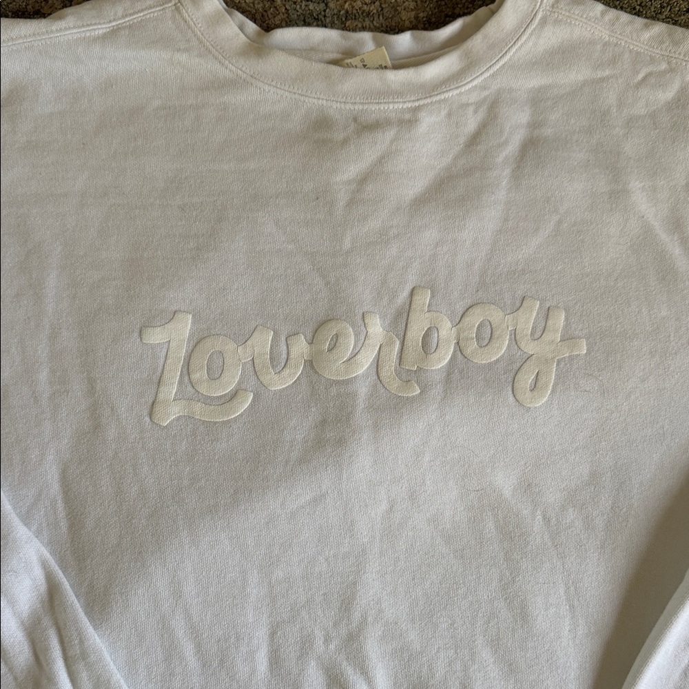 White Loverboy Sweatshirt Bravo Summer House - Picture 2 of 3